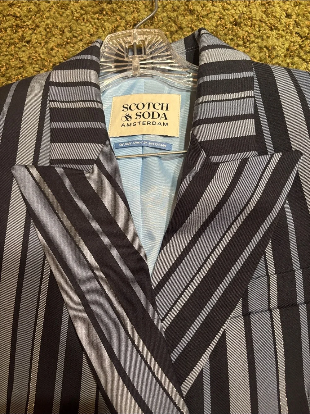 Scotch & Soda Navy and Light Blue Striped Women's Pantsuit
